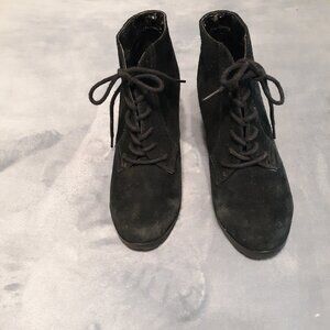 White Mountain Black Suede Booties